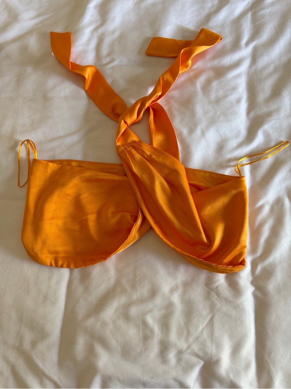 Meshki Satin Slip in Vibrant Orange